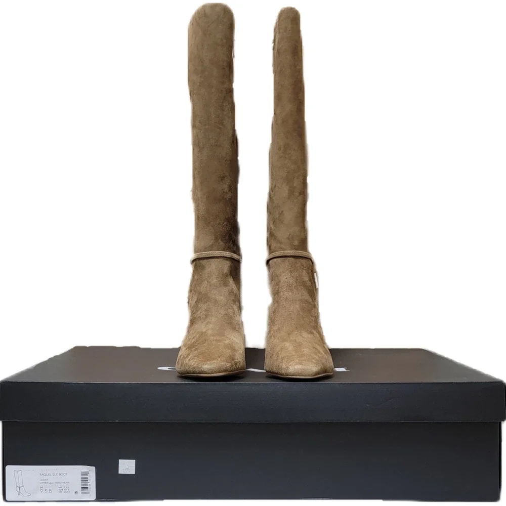 Coach Women Raquel Sue Knee High Dress Boots Size US 9.5B Cedar Brown Suede - Picture 7 of 7